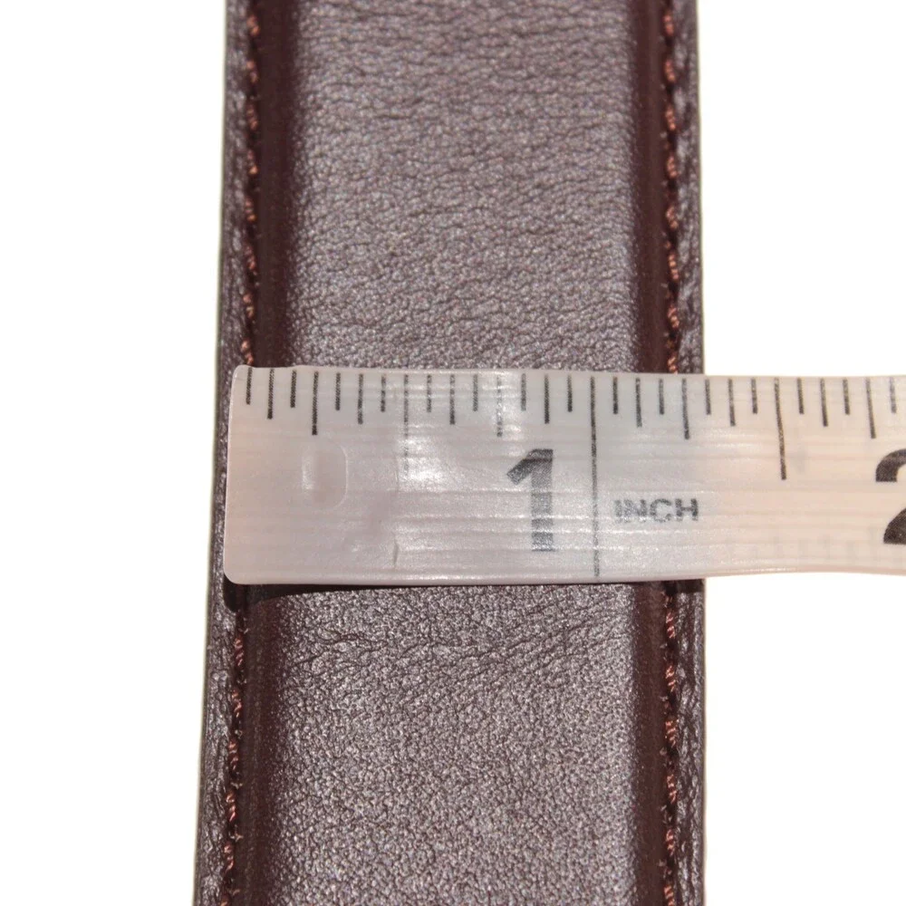 Di Bianco NWT Cut to Size Dress Belt In Solid Brown Leather One Size